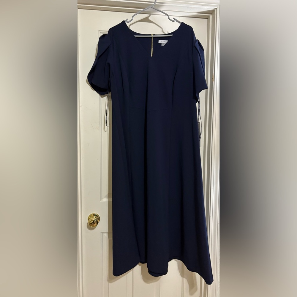 Elegant Navy Blue Dress Calvin Klein